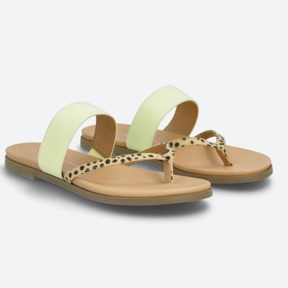Report Leopard Print Flip Flop Sandal
